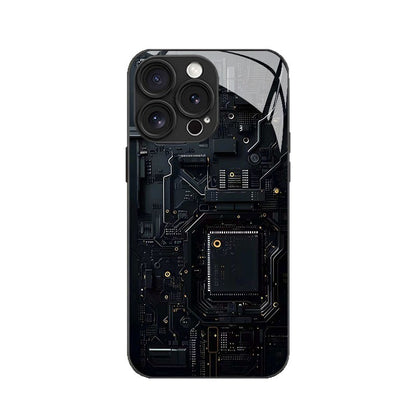 Chip Circuit Board Pattern Hard Case for iPhone
