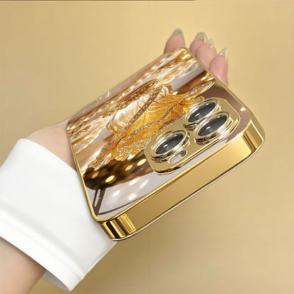 Golden Cabbage Pattern Hard Case for iPhone