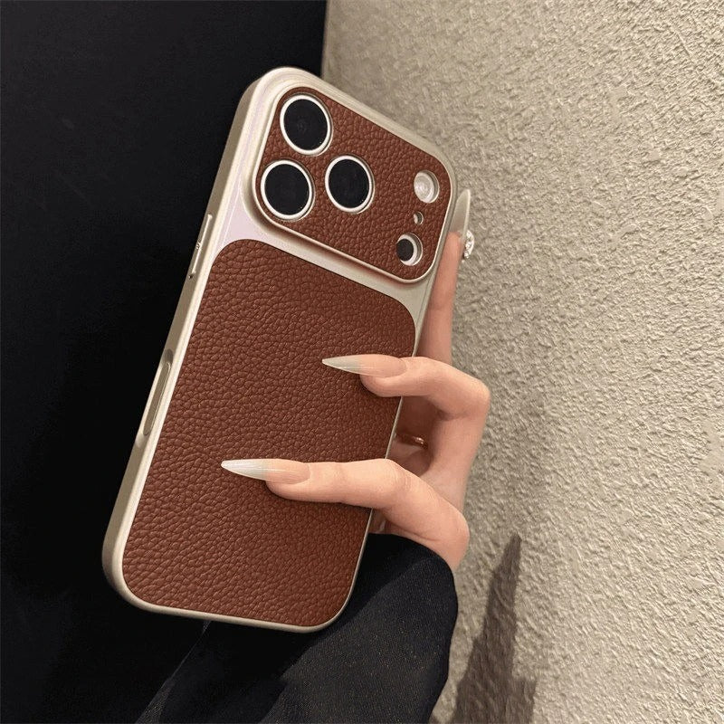 Classic Litchi Textured Case for iPhone
