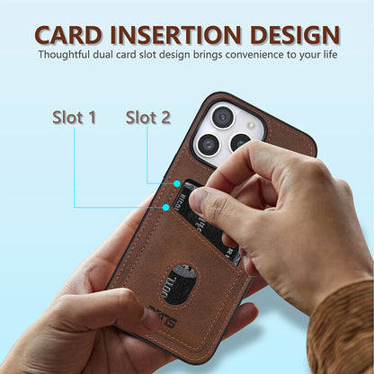 Classic Card Slot Leather Case for iPhone