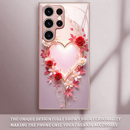 Love Rose Pattern Hard Case for Samsung