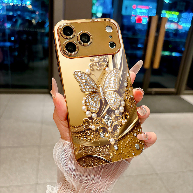 Diamond Butterfly Pattern Hard Case for iPhone