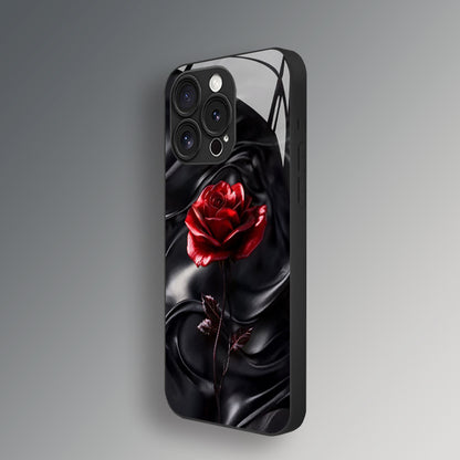 Red Rose Pattern Hard Case for iPhone