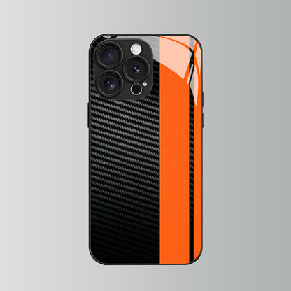 Orange Striped Pattern Hard Case for iPhone