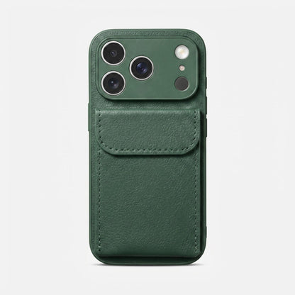 Litchi Grain Leather Wallet Case for iPhone