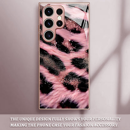 Pink Black Leopard-Print Hard Case for Samsung