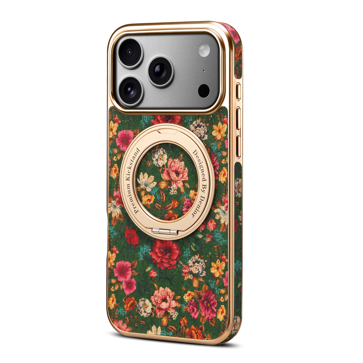 Retro Print Kickstand Case for iPhone