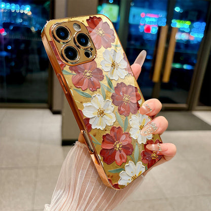 Flowers Pattern Hard Case for iPhone