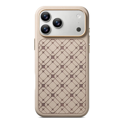 Starlight Lattice Leather Case for iPhone