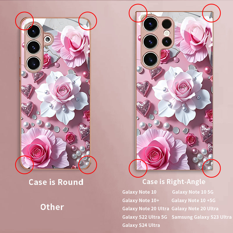 Pearl Flower Pattern Hard Case for Samsung