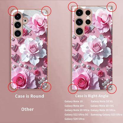Pearl Flower Pattern Hard Case for Samsung