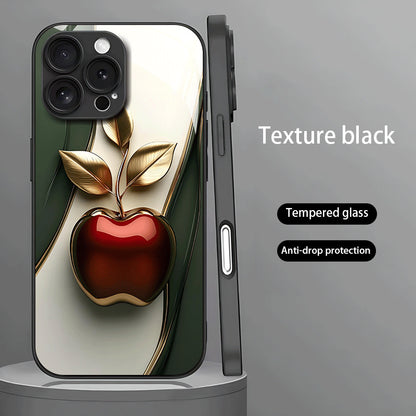 Three-Leaf Apple Hard Case for iPhone