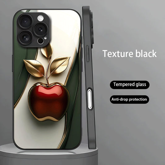 Three-Leaf Apple Hard Case for iPhone