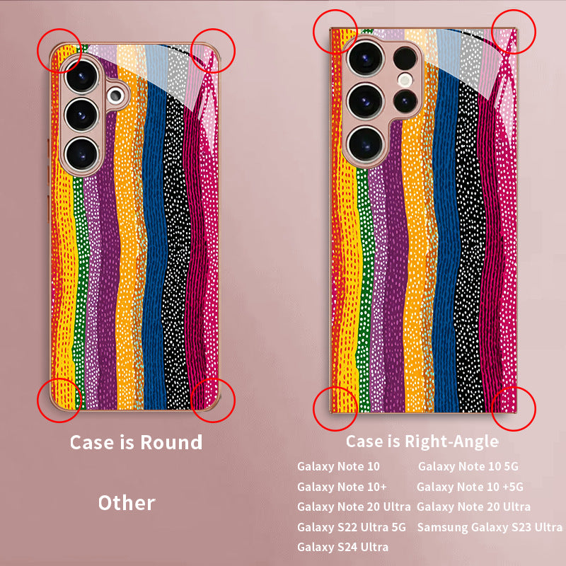 Rainbow Polka Dot Stripe Hard Case for Samsung