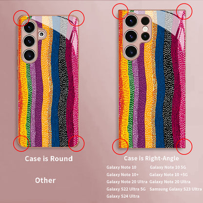 Rainbow Polka Dot Stripe Hard Case for Samsung