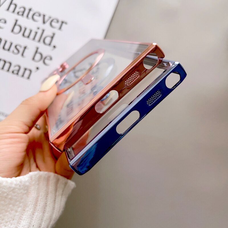 Plating Transparent Case For Samsung Galaxy