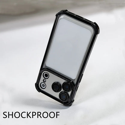 Shockproof Plating Transparent Case for iPhone