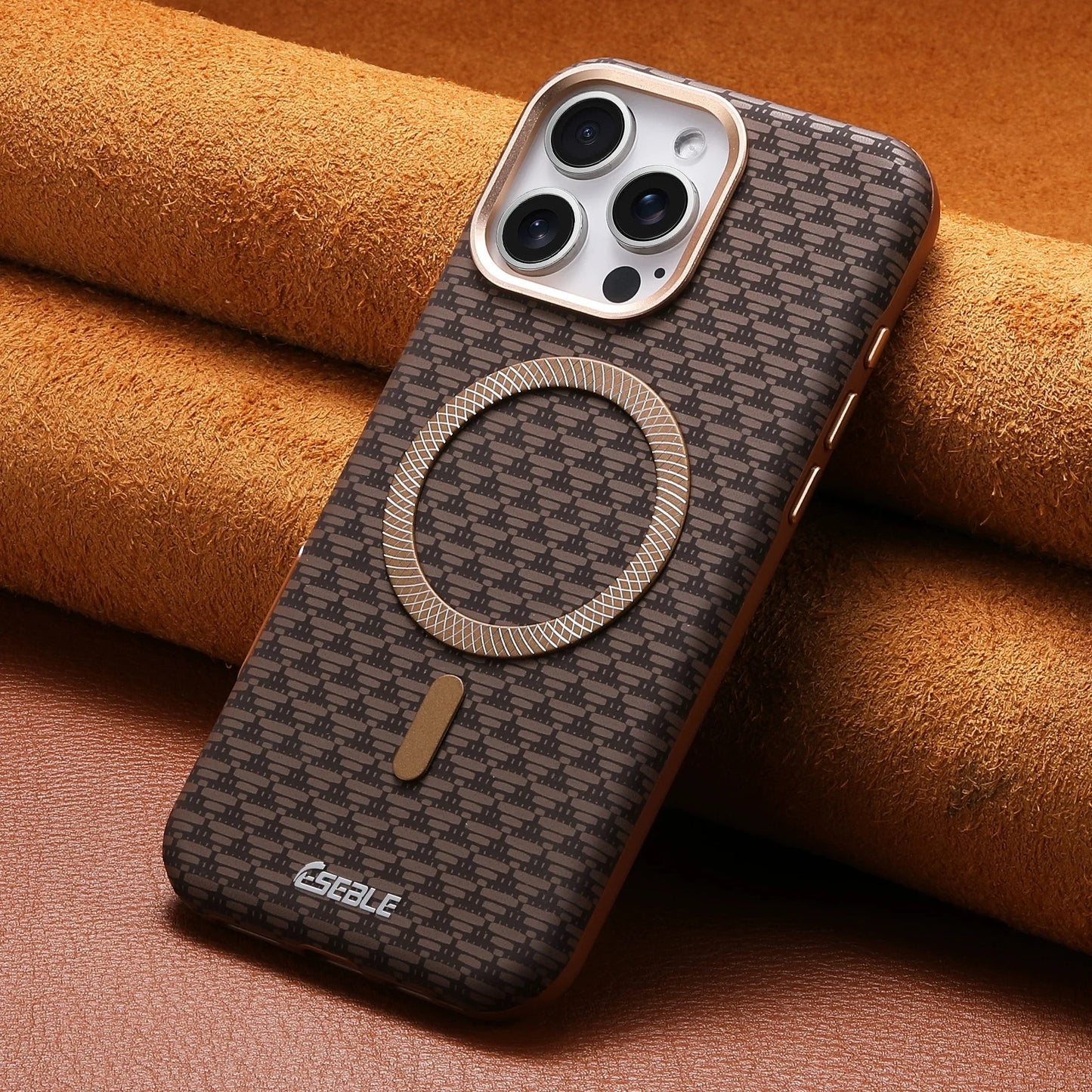 Matte Shockproof Leather Case For iPhone