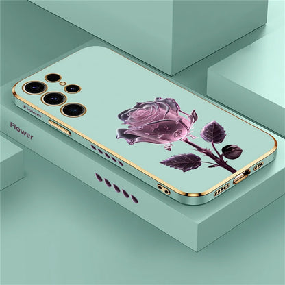 Rose Flower Soft Case For Samsung Galaxy