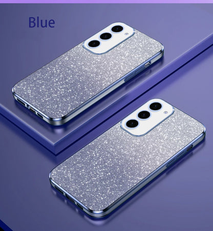 Gradient Glitter Plating Silicone Case for Samsung