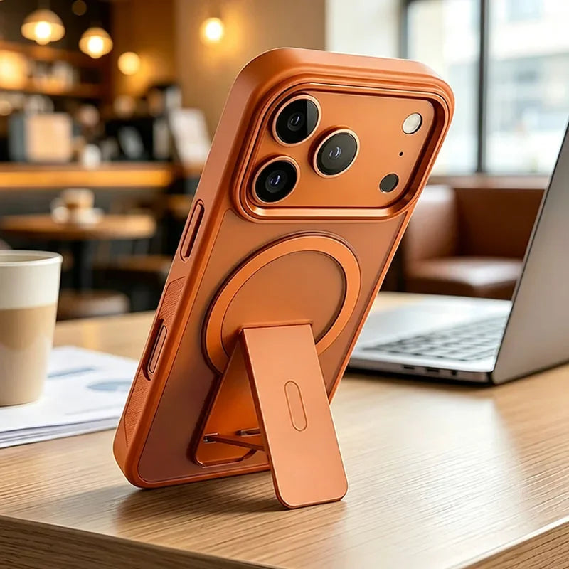 Invisible Stand Matte Case for iPhone