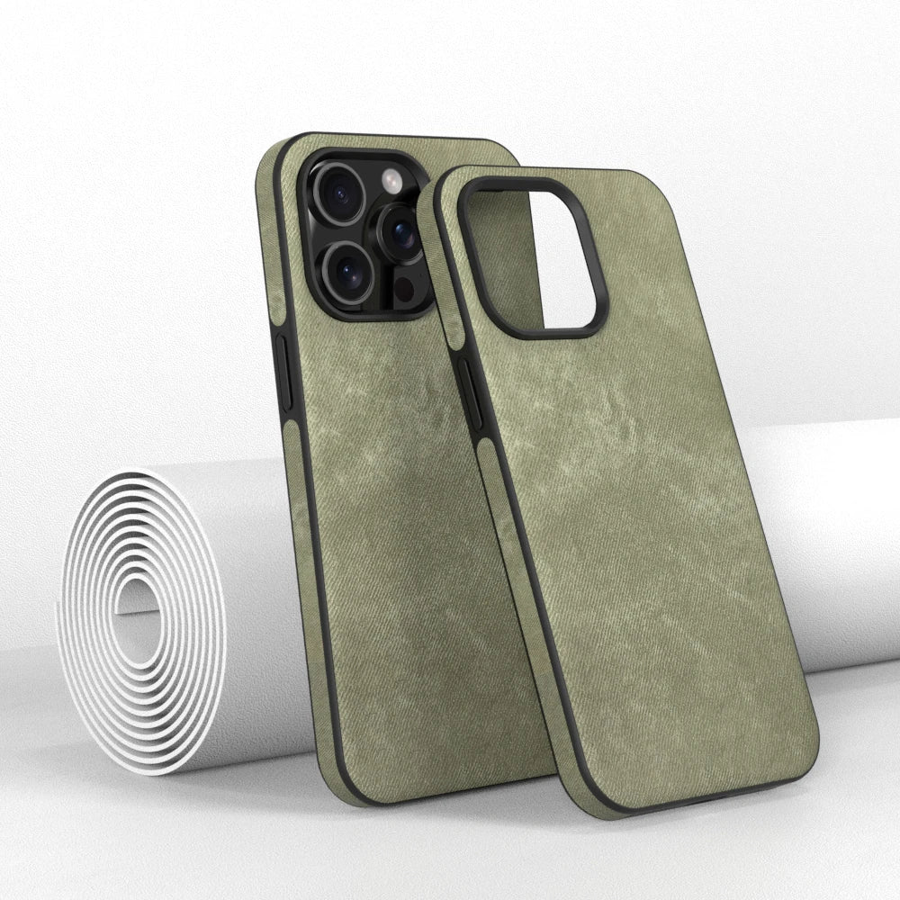 Soft Fabric Shockproof Matte Case For iPhone