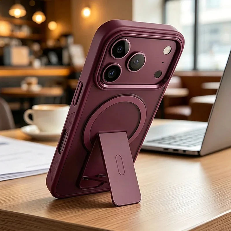 Invisible Stand Matte Case for iPhone