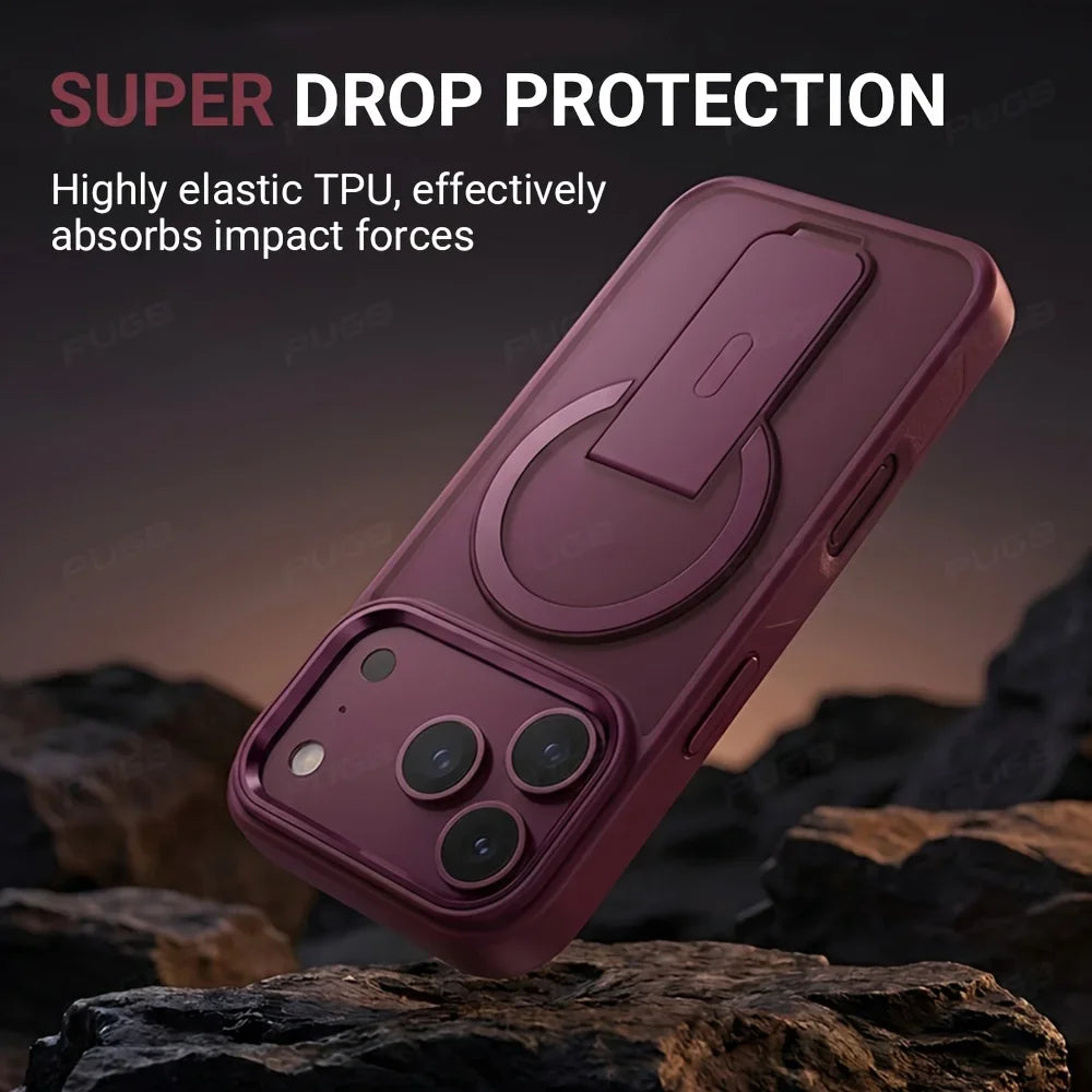 Invisible Stand Matte Case for iPhone