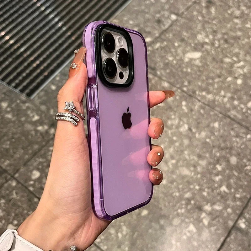 Transparent Shockproof Soft Case for iPhone