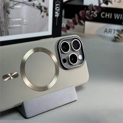 Lens Protection Matte Magnetic Case for iPhone