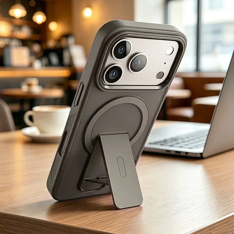 Invisible Stand Matte Case for iPhone