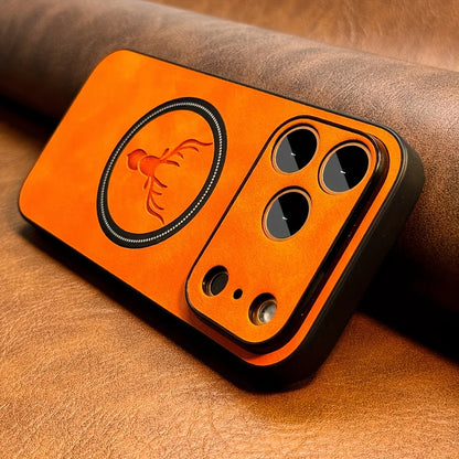 PU Leather Deer Shockproof Case for iPhone