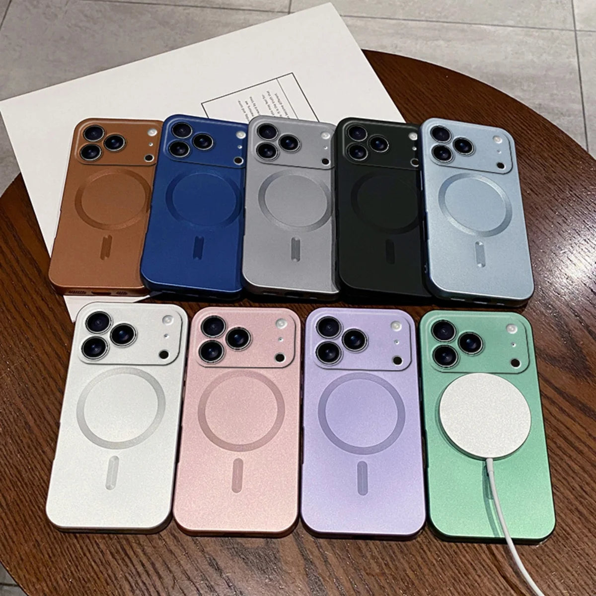 Metallic Paint Soft Case For iPhone