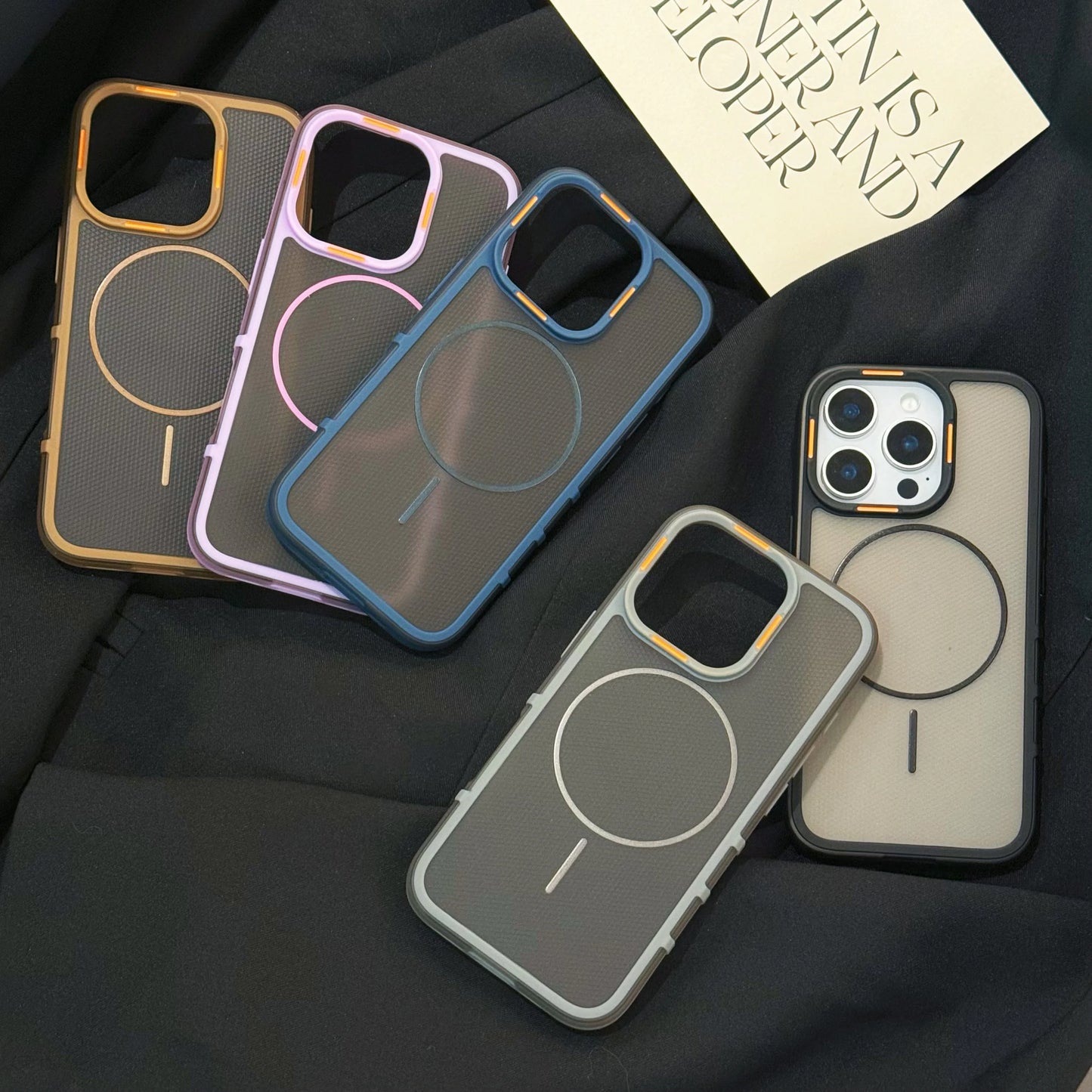 Matte Shockproof Translucent Case For iPhone