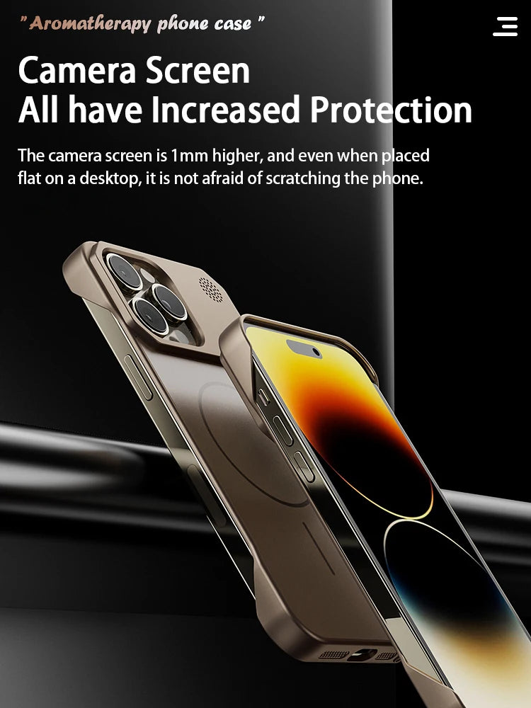 Matte Frameless Aromatherapy Case For iPhone
