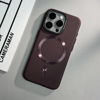 Lens Protection Matte Magnetic Case for iPhone