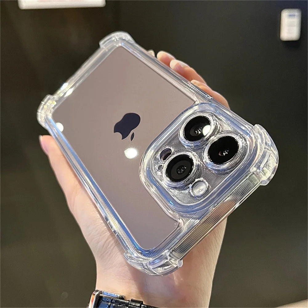 Shockproof Clear Acrylic Case For iPhone