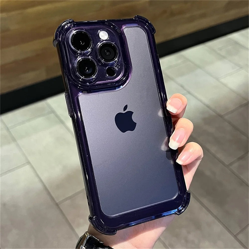 Shockproof Clear Acrylic Case For iPhone