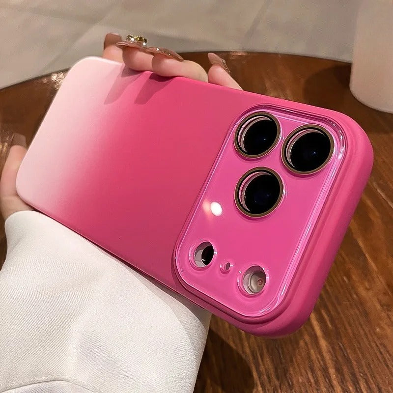 Large Window Gradient Soft Case for iPhone