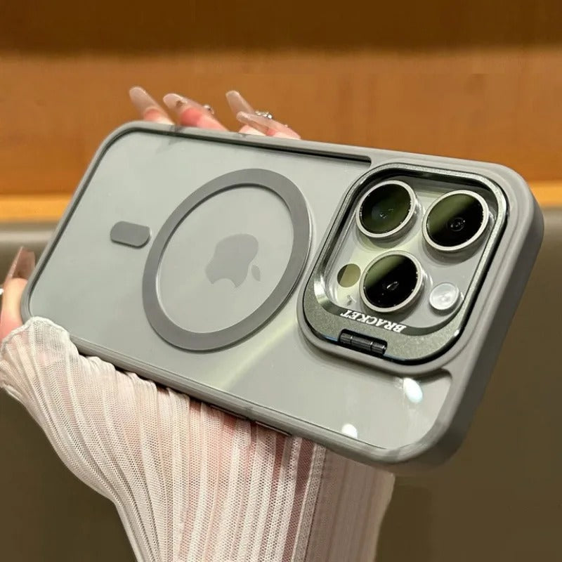 Lens Standing Clear Case For iPhone