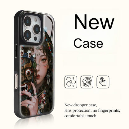 Masked Girl Shockproof Case for iPhone