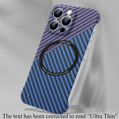 Carbon Fiber Texture Frameless Case For iPhone