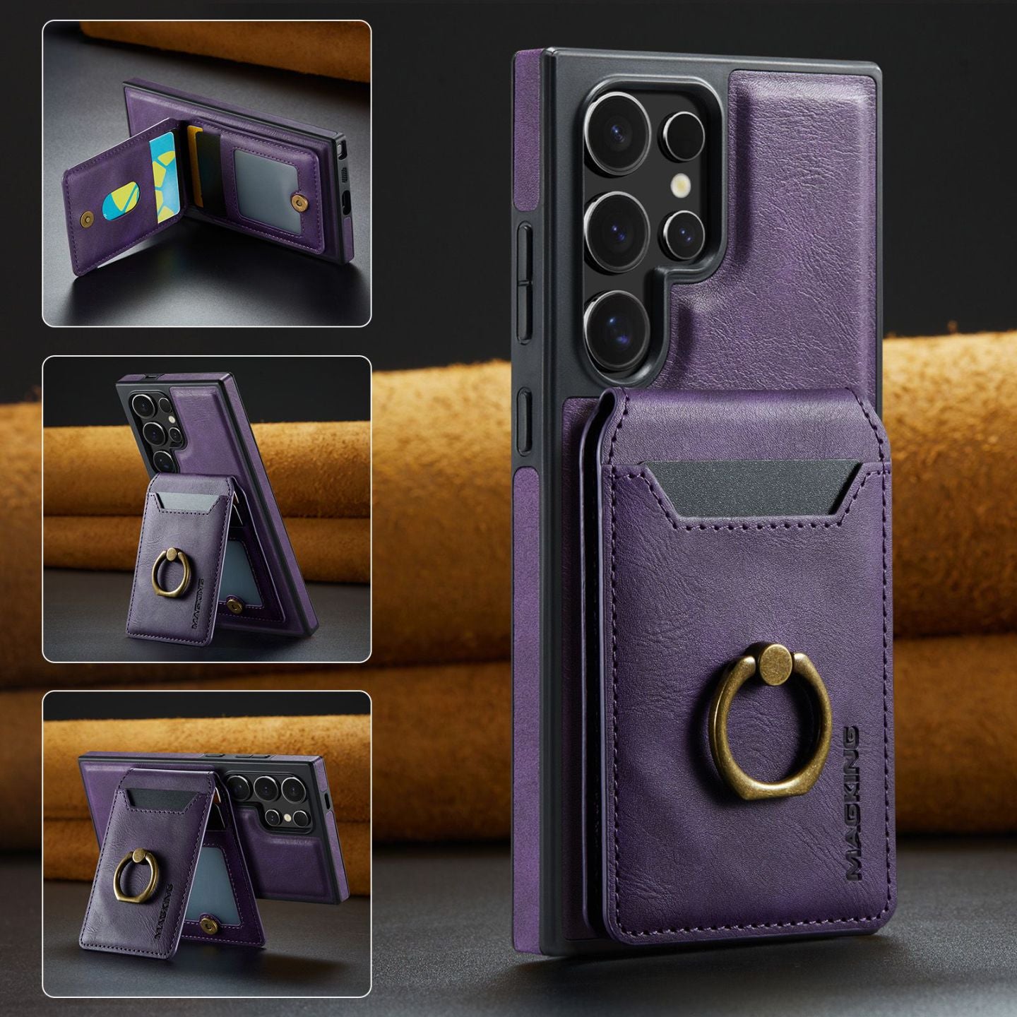 Detachable Magnetic Wallet Case for Samsung Galaxy