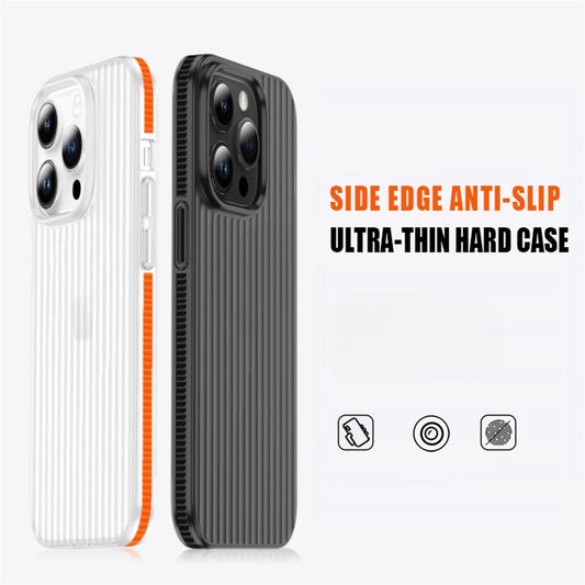 Non-Slip Matte Corrugated Hard Case For iPhone