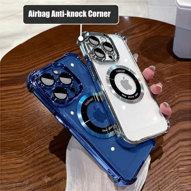 Electroplated Anti-fall Airbag Protective Case for iPhone