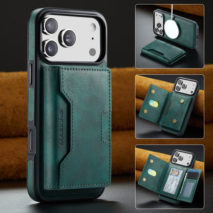 2 in 1 Magnetic Leather Wallet Case for iPhone