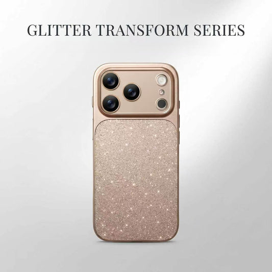 Lens Protection Glitter Matte Case for iPhone