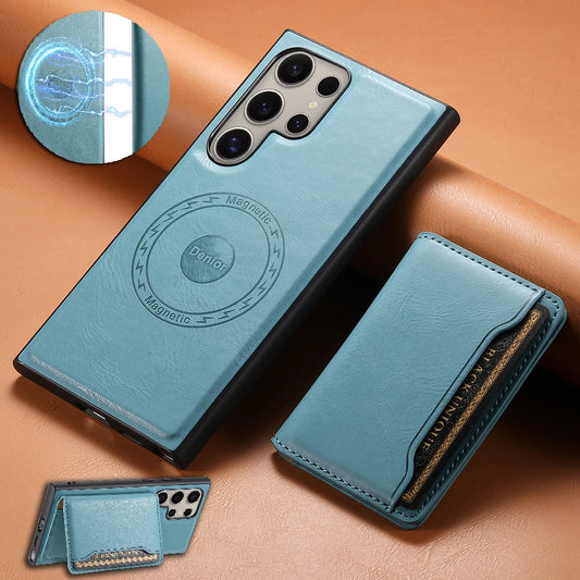 PU Leather Magnetic Wallet Case for Samsung
