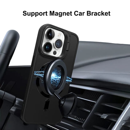 Camera Holder Stand Matte Case for iPhone