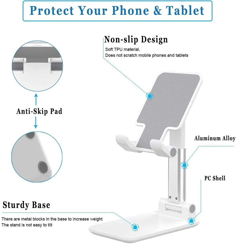 Foldable Extend Support Desk Phone Holder